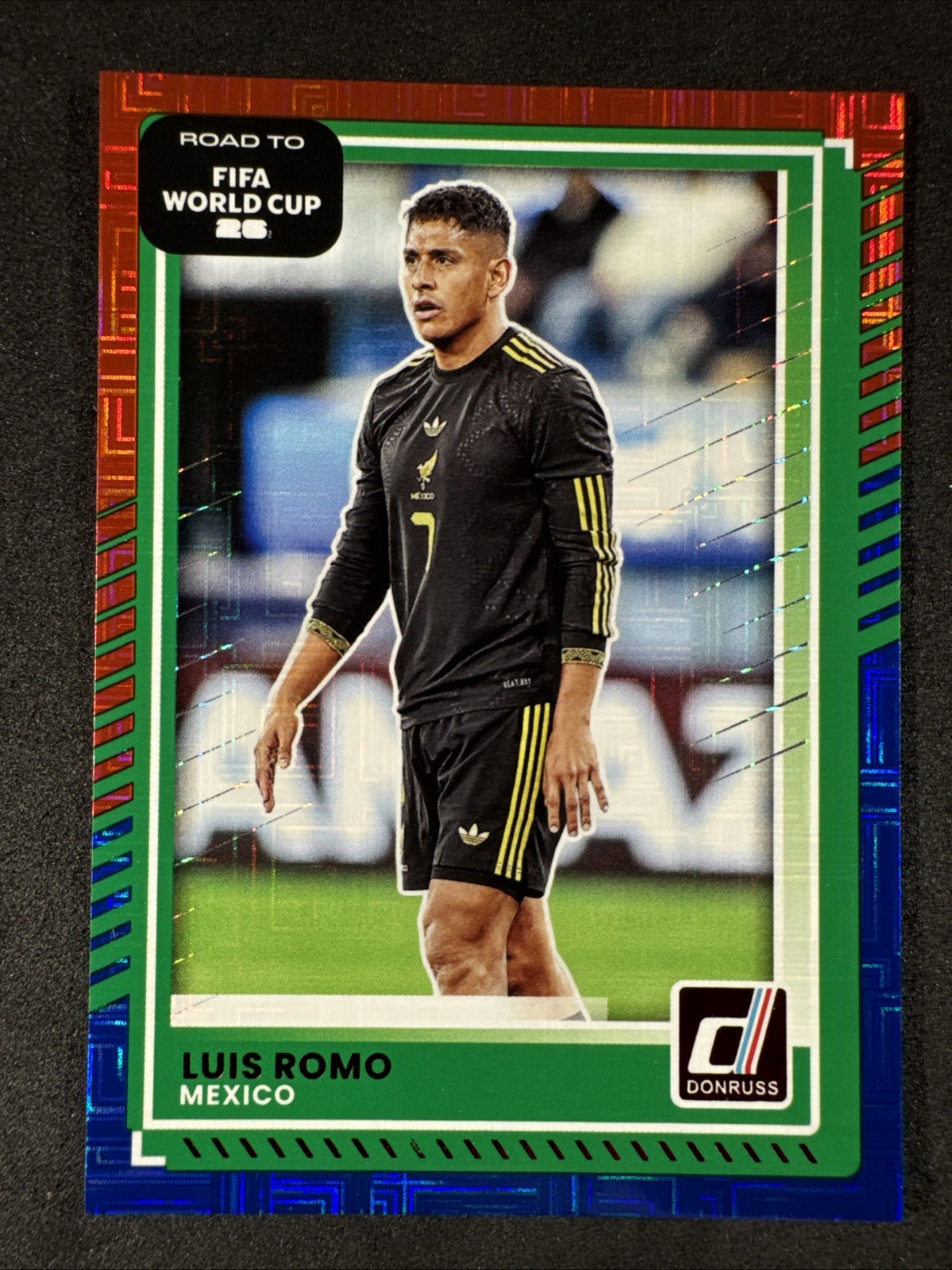 Luis Romo SP 2025-26 Panini Donruss FIFA World Cup Soccer Red & Blue Maze Mexico