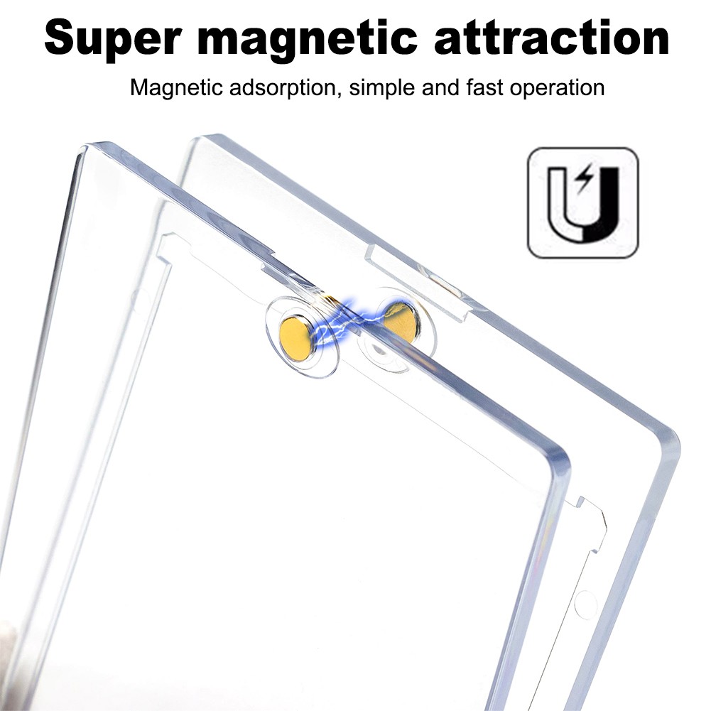 10-50X Magnetic Trading Sports Card Holder 260PT Hard Card Sleeves UV Protection