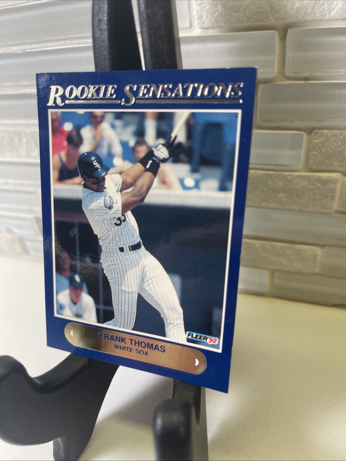 1992 Fleer Rookie Sensations #1 Frank Thomas CHICAGO WHITE SOX