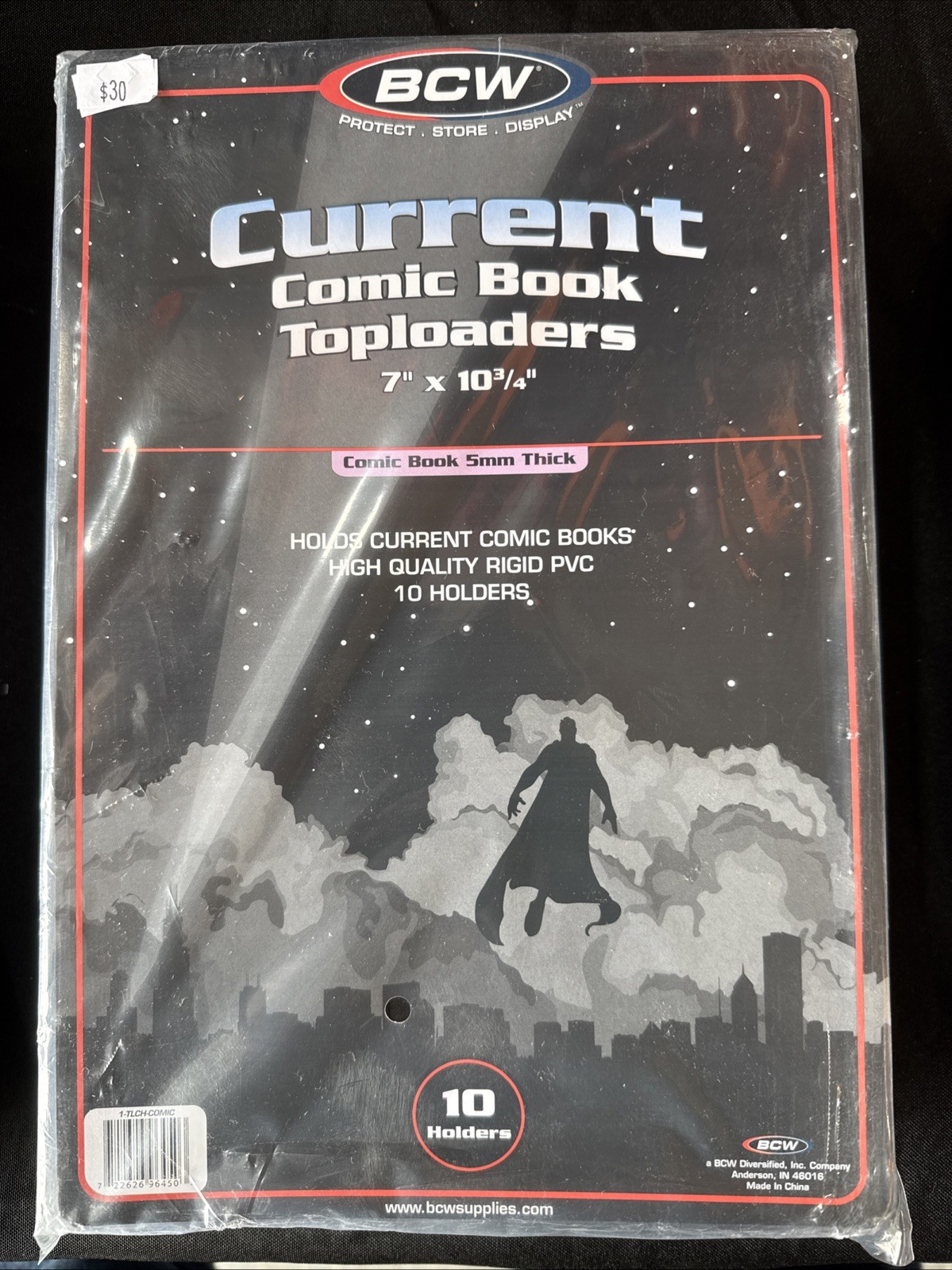 10 BCW Comic Book Plastic TopLoaders (Current/Modern) Comic Book Top Load Holder