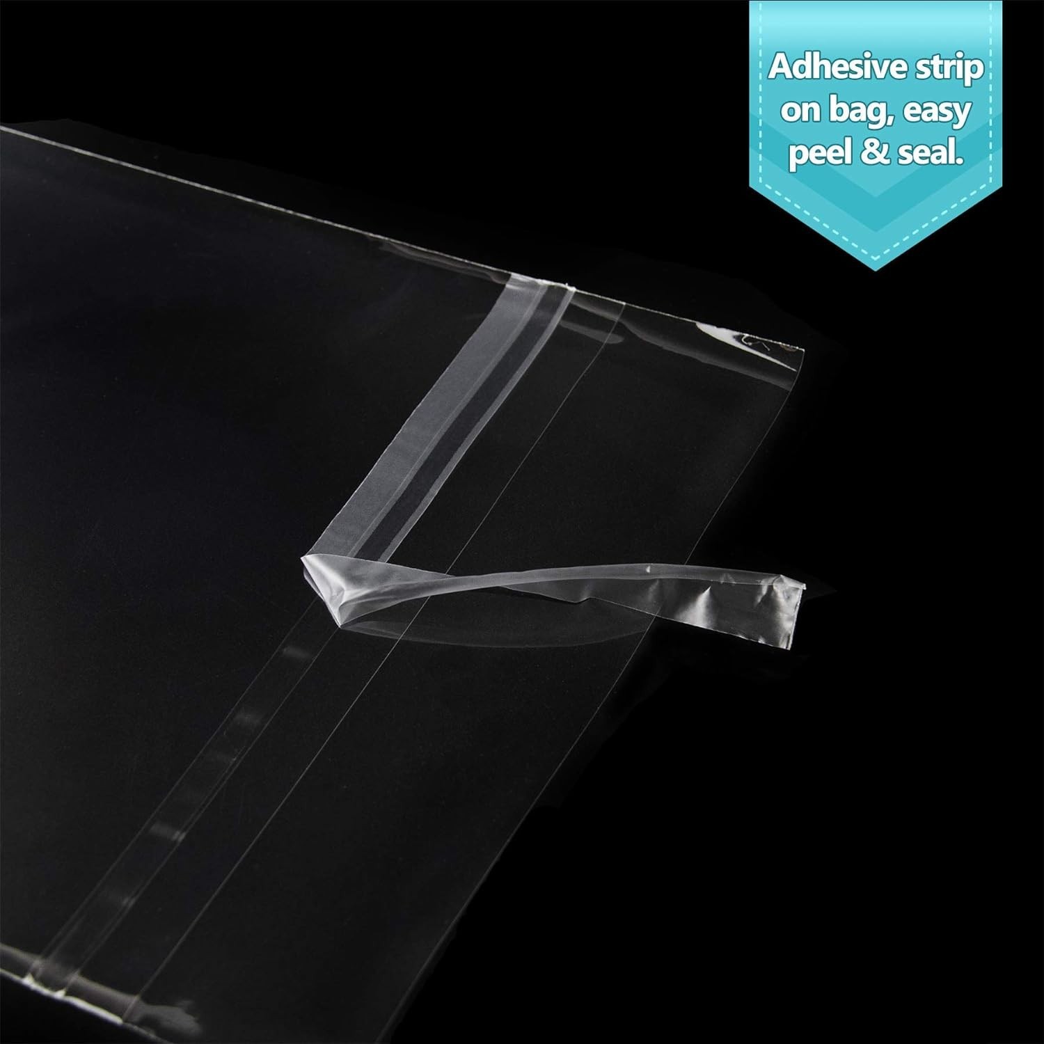100 Pack 4-3/4″ x 6-1/2″ Acid-Free Crystal Clear Sleeves Storage Bags Fits 4X…
