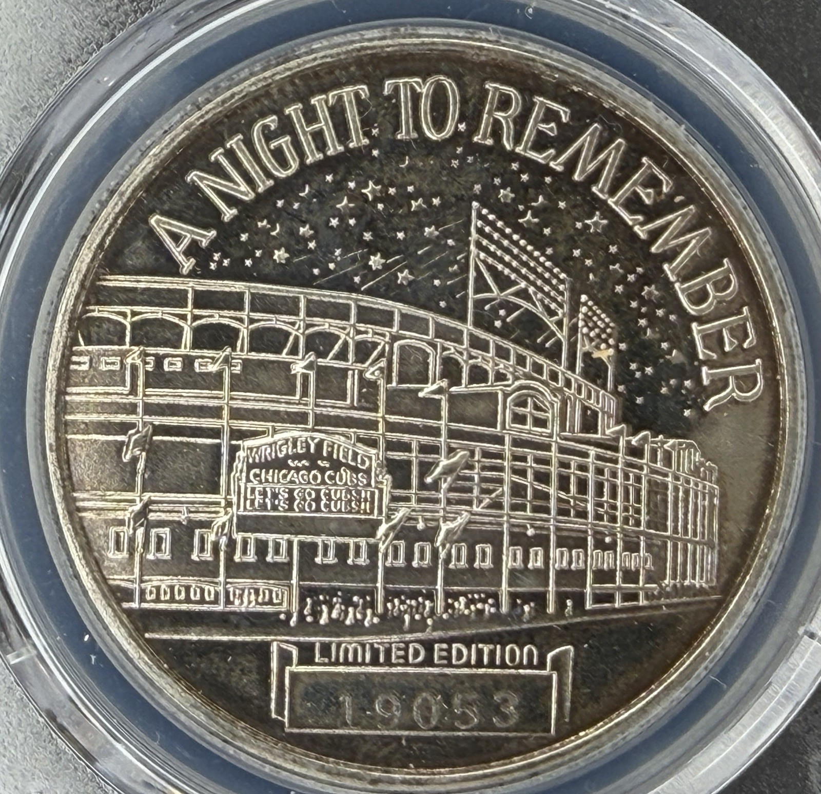 1 OF A KIND!! PCGS MS66 “8-8-88”Cubs First Night Game .999 Silver Round.