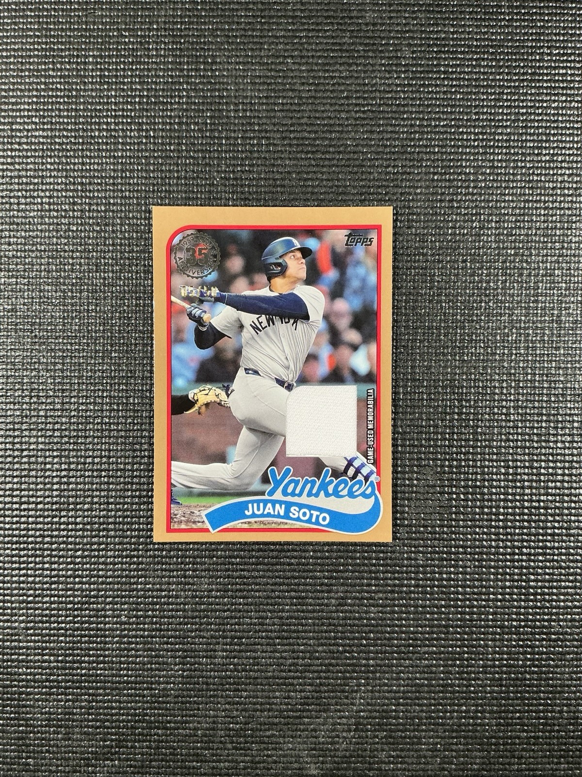 2024 Topps Update 1989 Topps Juan Soto Gold Relic /50 #89RU-JS METS RARE SSP