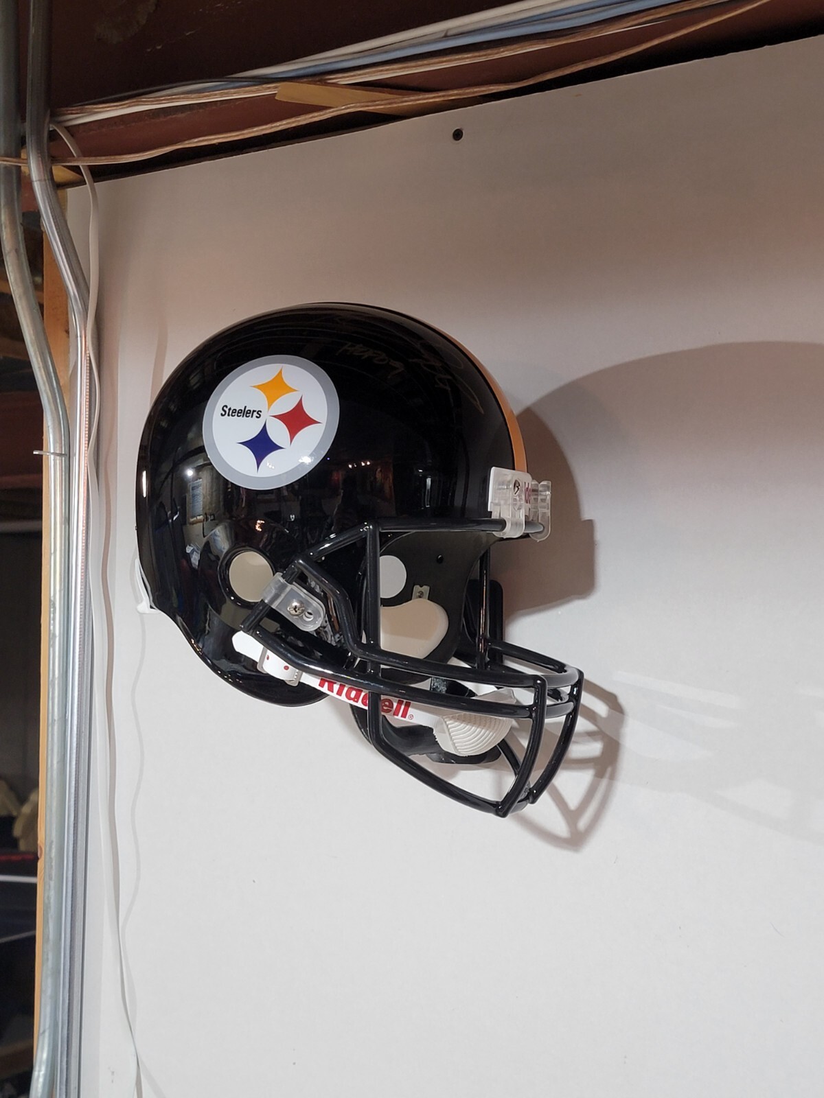 Football FULL SIZE helmet wall hanger.  3d printed PLA+, display holder, mount
