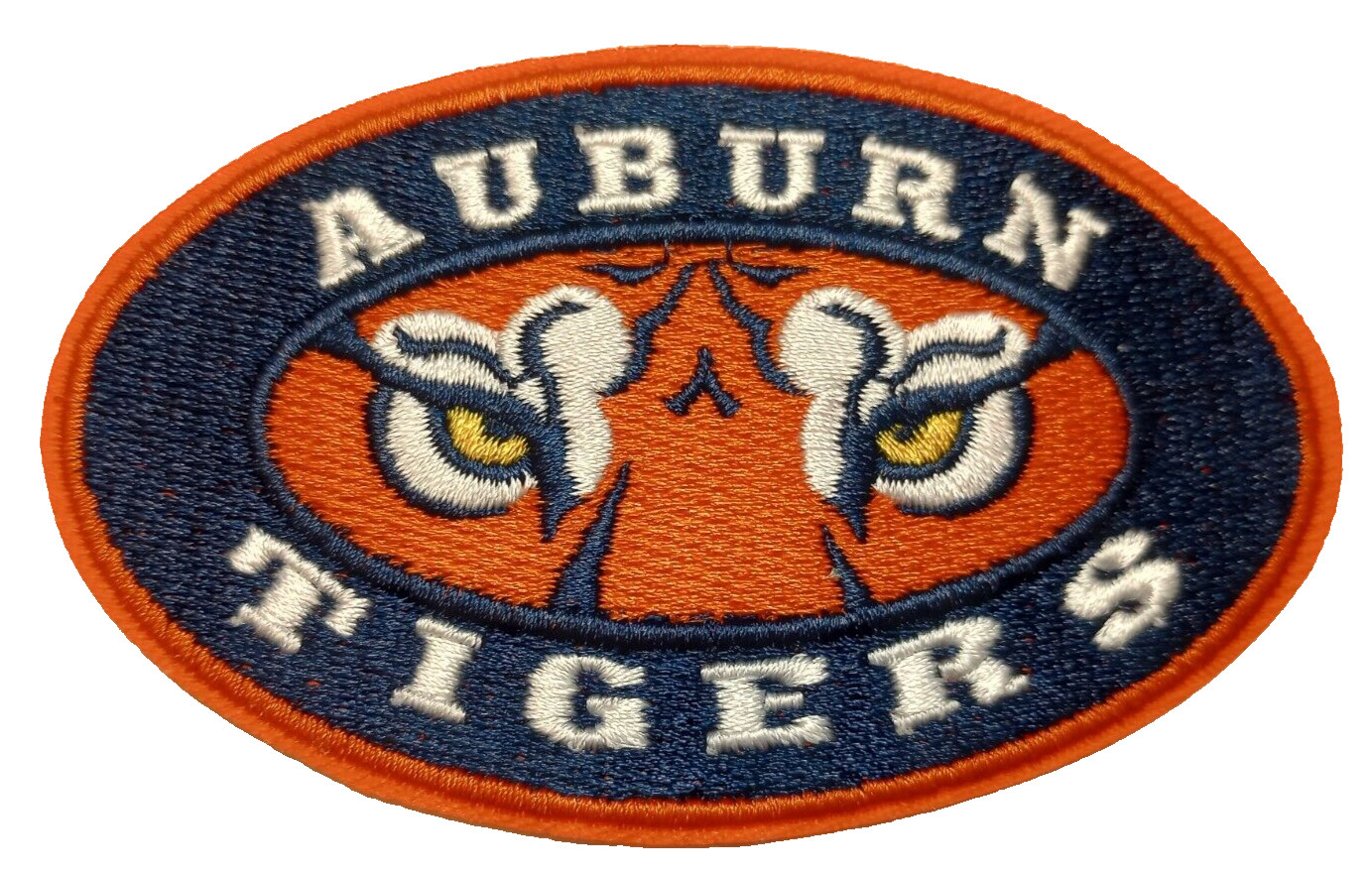 Auburn Tigers~Embroidered PATCH~3 1/2″ x 2 1/8″~Iron or Sew On~NCAA