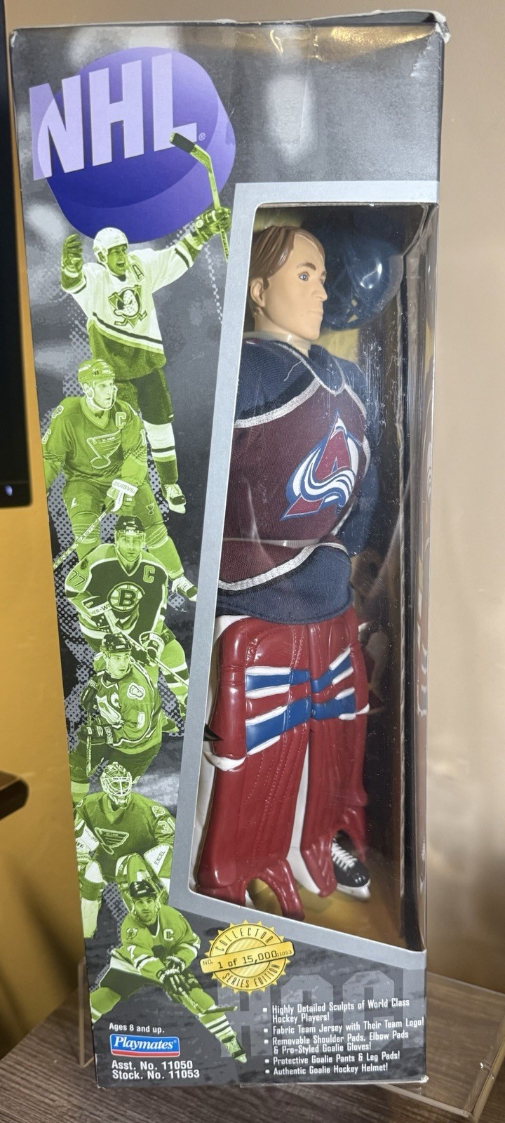 1997 NHL Pro Zone Patrick Roy Colorado Avalanche 12″ Action Figure Collector’s