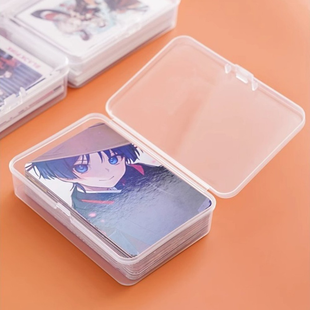 1-50Pack Trading Card Deck Cases Clear Plastic Game Card Box Holder Organizer