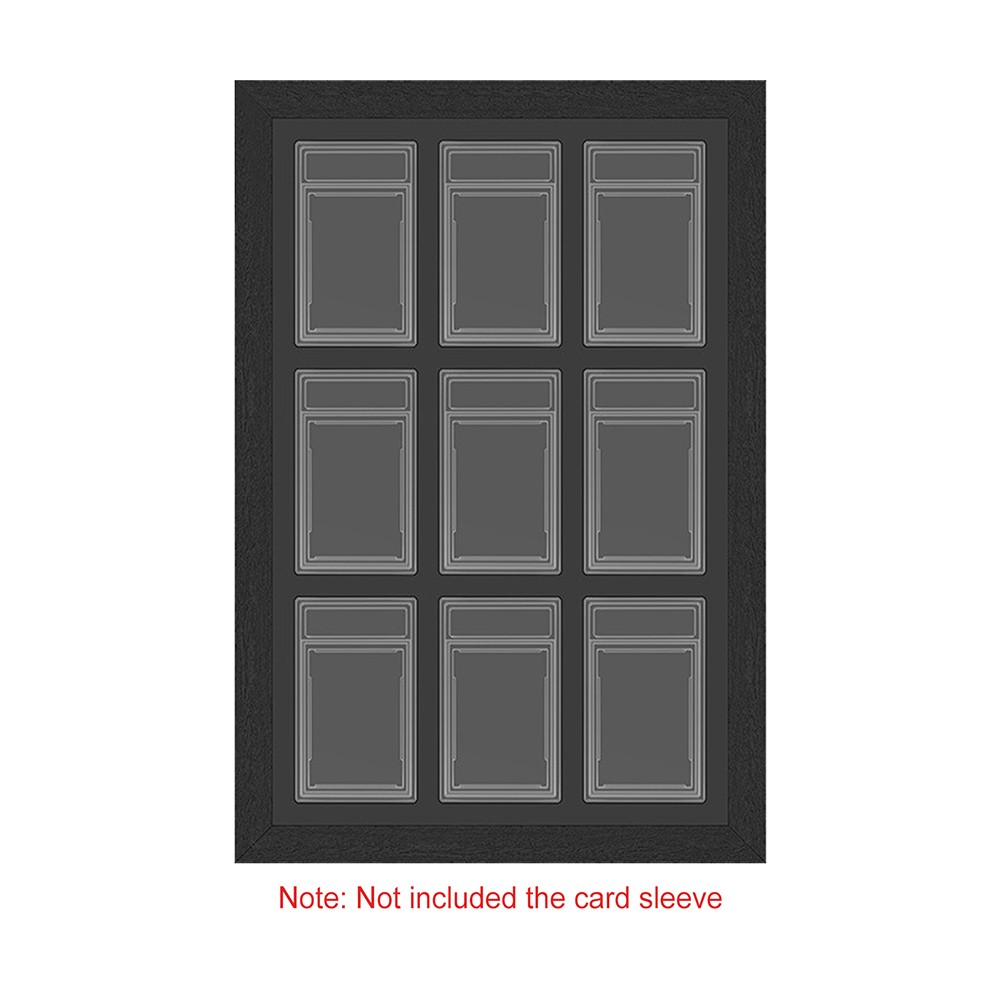 9 Slabs Graded Card Display Frame For PSA, CGC, and TAG Slabs Wall-Mount Case