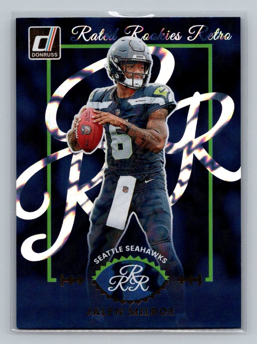 2025 Donruss Rated Rookie Retro Jalen Milroe #16 (RC) QB