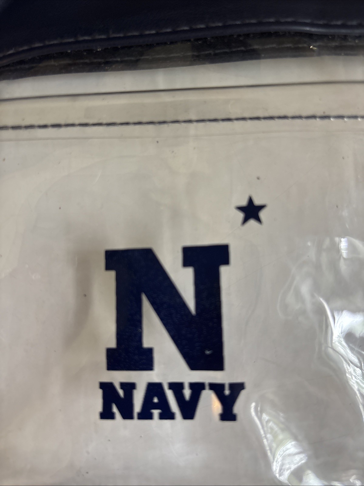Naval Academy Crossbody Bag Navy Midshipmen Clear Transparent Football Stadium