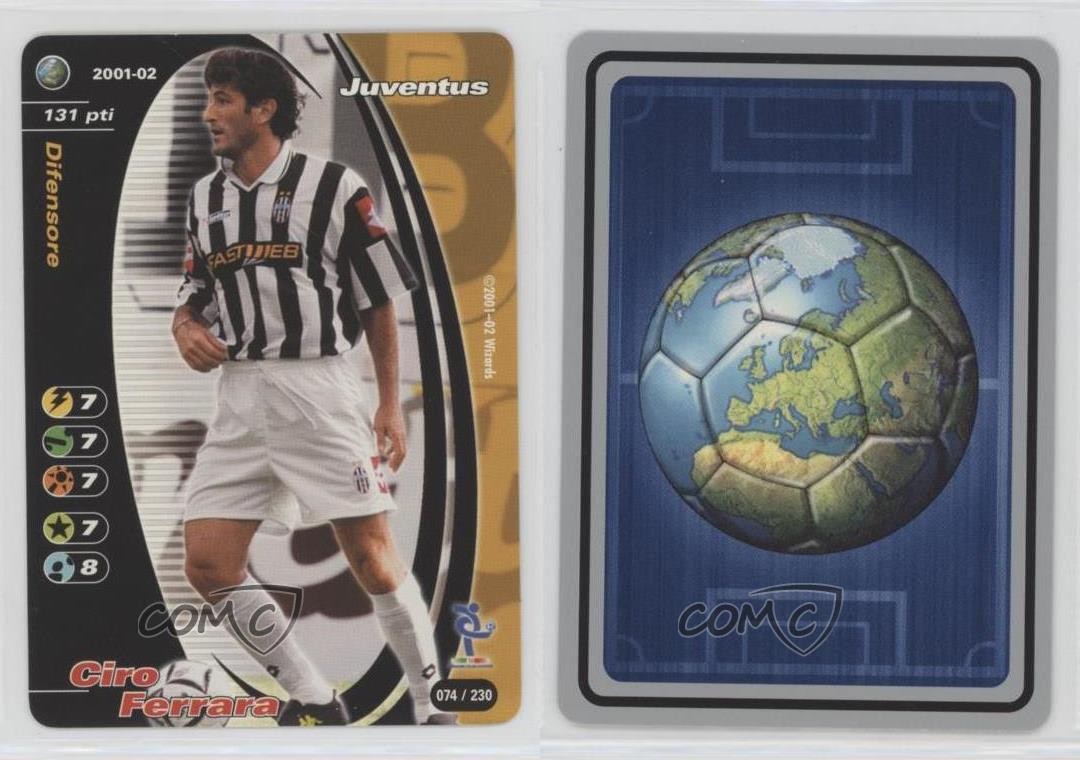 2001-02 Wizards of the Coast Football Champions Serie A Ciro Ferrara #074 0p64