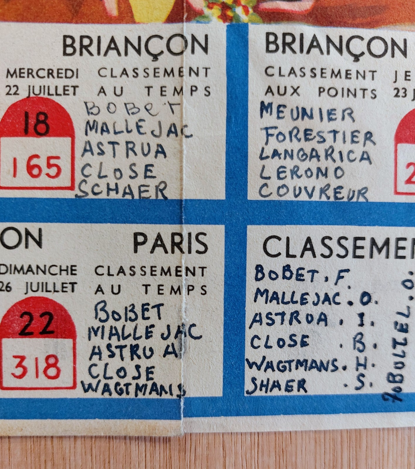 Beautiful Original 1953 Tour De France Route Map Carte du Tour Programme.