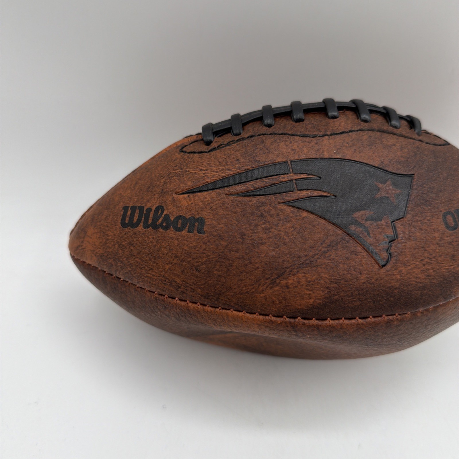 New England Patriots Vintage Throwback Mini 9″ Football by Wilson