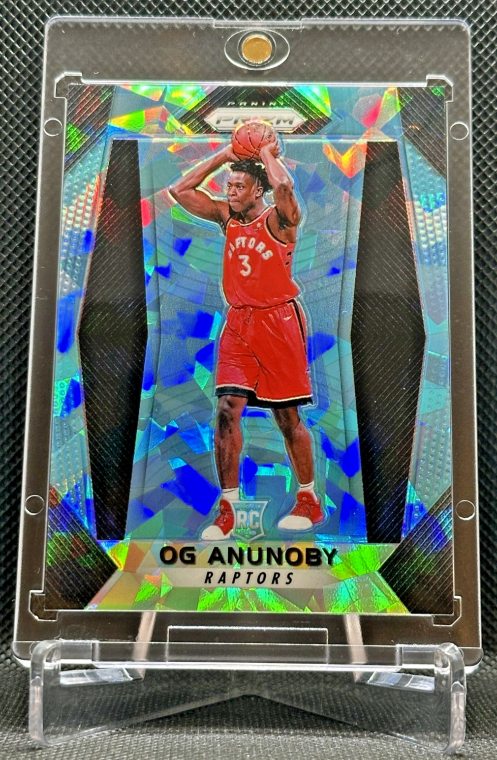 2017 Prizm #38 OG Anunoby RC BLUE ICE /99 RARE Raptors Rookie Card NY Knicks!