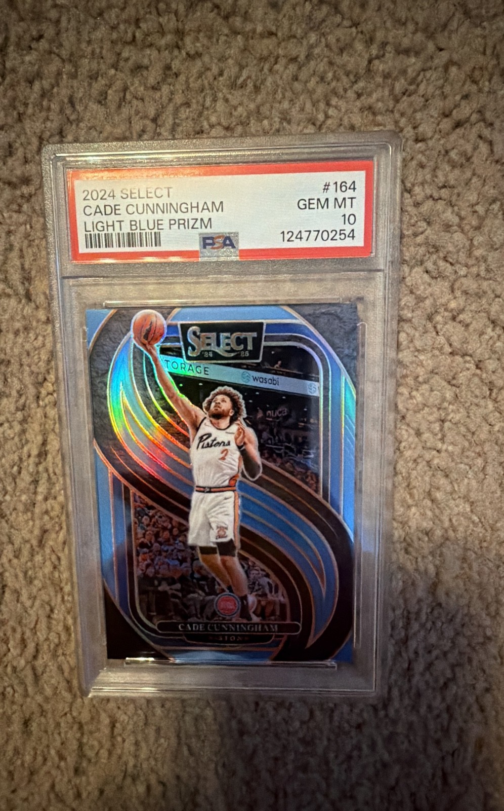 2024-25 Panini Select – Premier Level Cade Cunningham #164 Light Blue Prizm /299