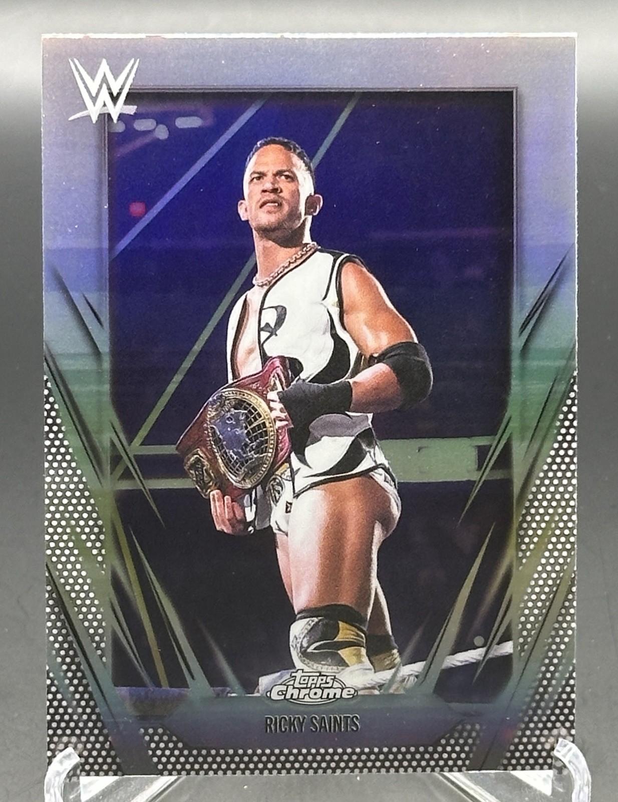 2026 Topps Chrome WWE #94 Ricky Saints – Diamond Plate Refactor