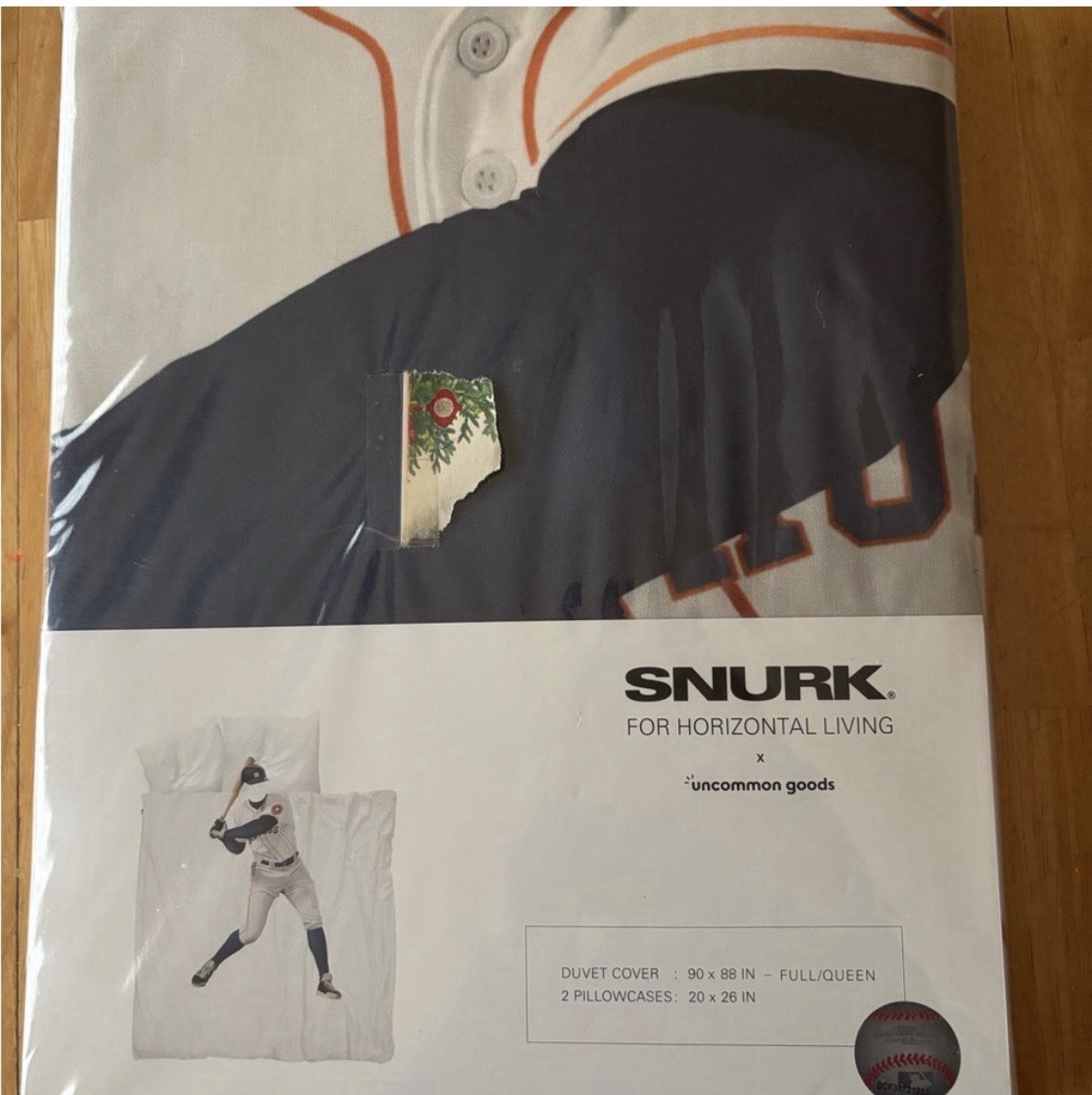 MLB Baseball Player Duvet & Pillowcase Set (Full/Queen) – Houston Astros NWT