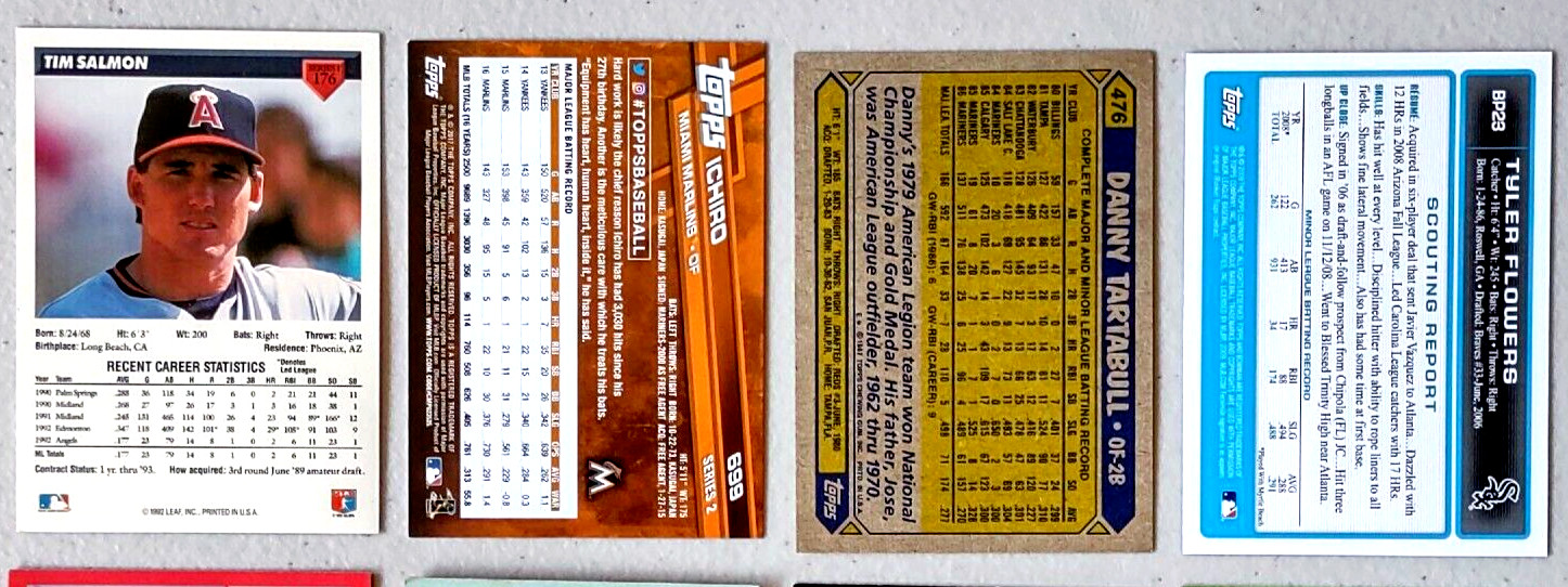 Baseball Card Lot Of 10 1980’s-2000’s All Stars Rookies HOF Players Inserts #204