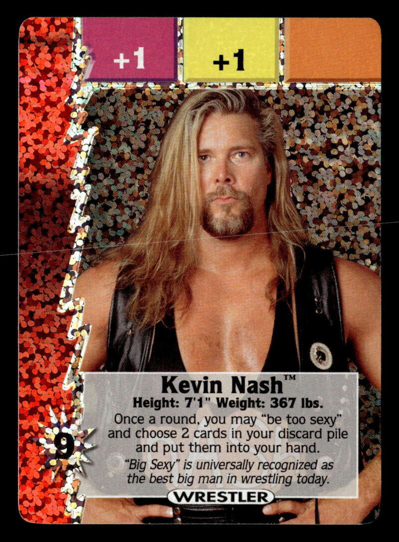 2000 Wizards Of The Coast WCW Nitro TCG Kevin Nash Sparkle Foil NWO ES7911