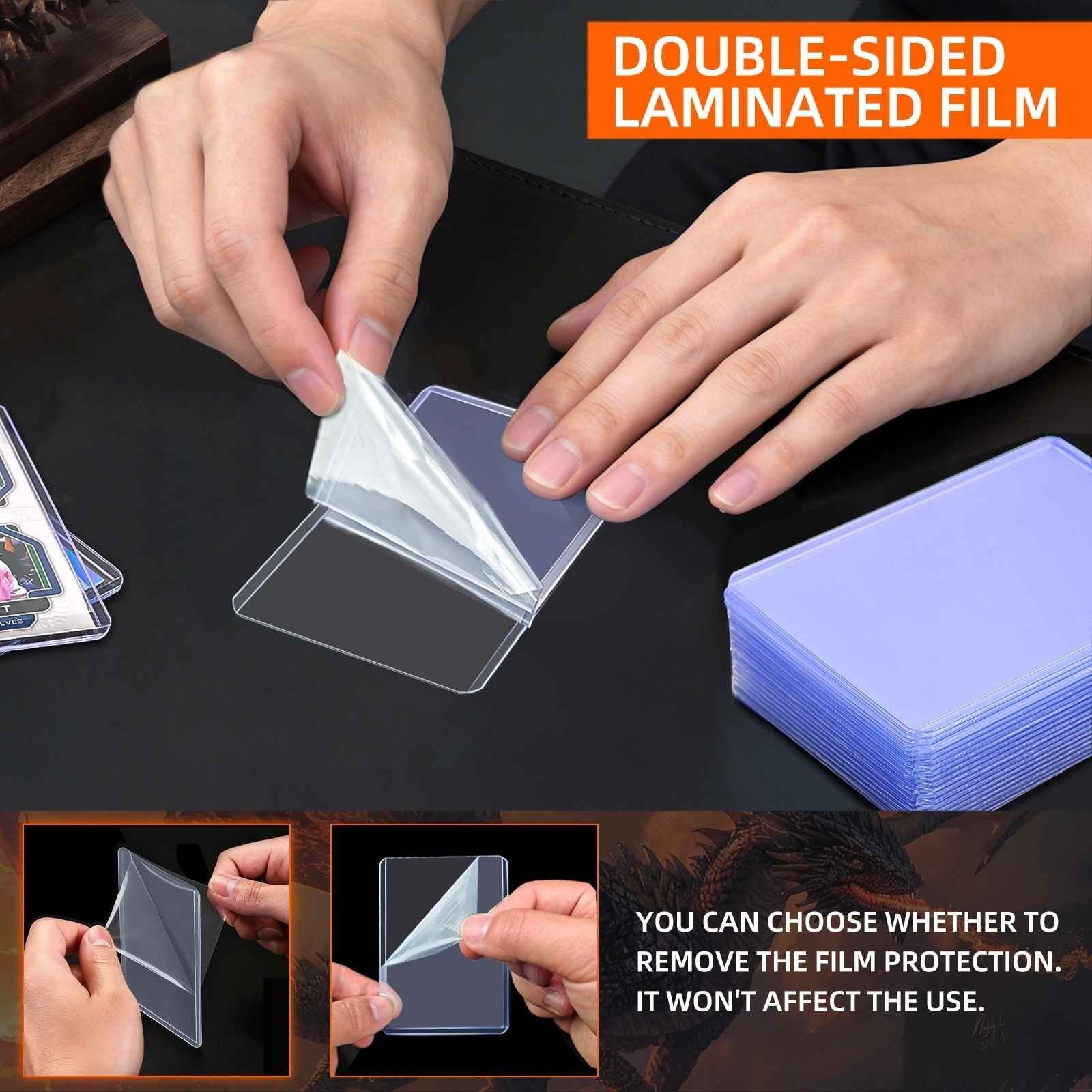 100-1000CT 3×4 Double-Sided Film Toploaders & Sleeves For 35pt Sports Cards 2026