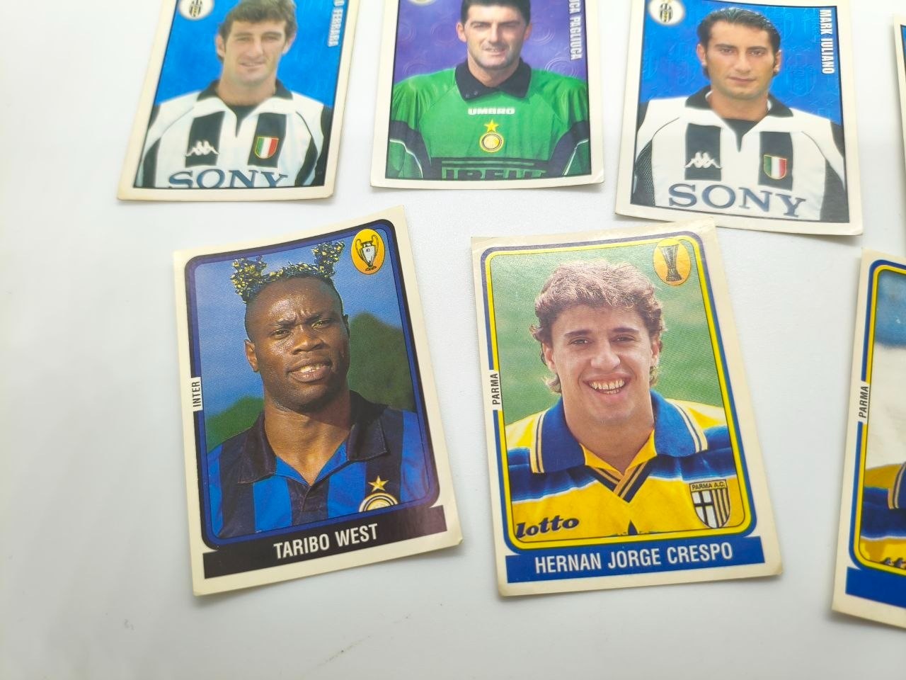 Football Sport Stickers Super Calcio 1998-1999 Panini Thuram Crespo West Signori