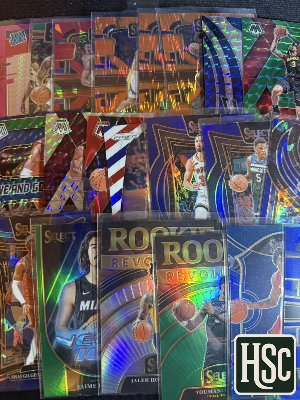 Basketball NBA – 500 Card Lot – Rookies, Parallels, Memorabilia, Autos, Numbered