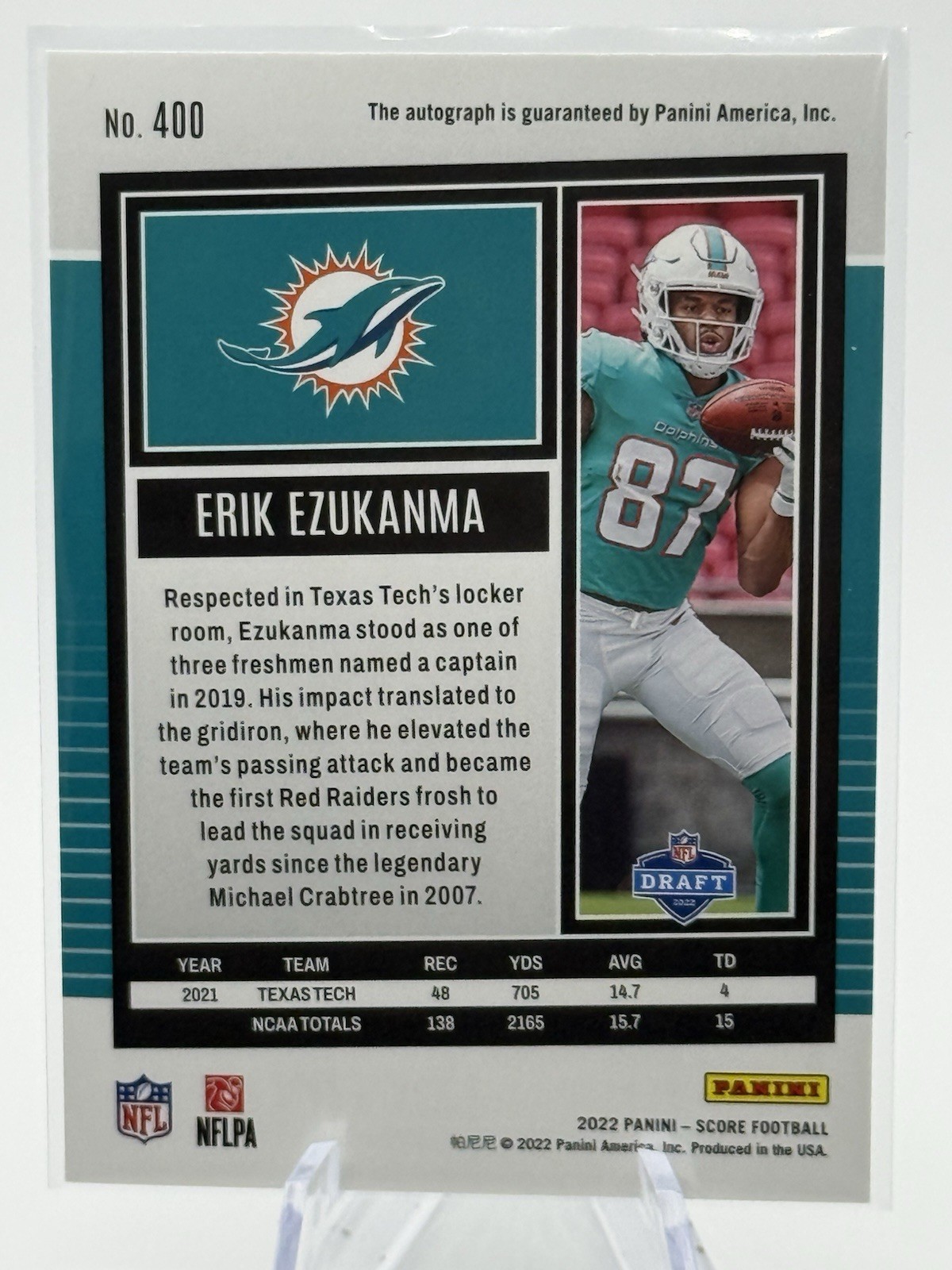2022 Score – Rookies Erik Ezukanma #400 Signatures (AU, RC)