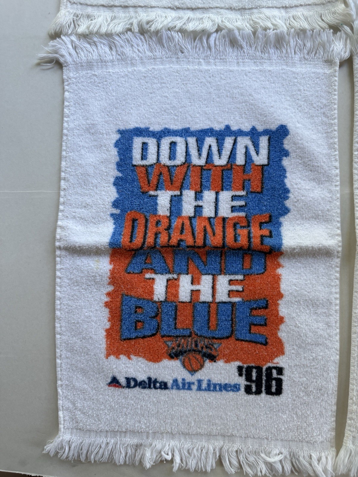 New York Knicks rally towels from 1990-1991, 1992, and 1996 — 7 in total