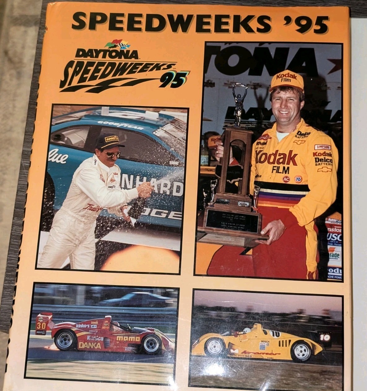 JSA Dale Earnhardt Signed 1995 Daytona Speedweeks Event Book AUTOGRAPHED COA