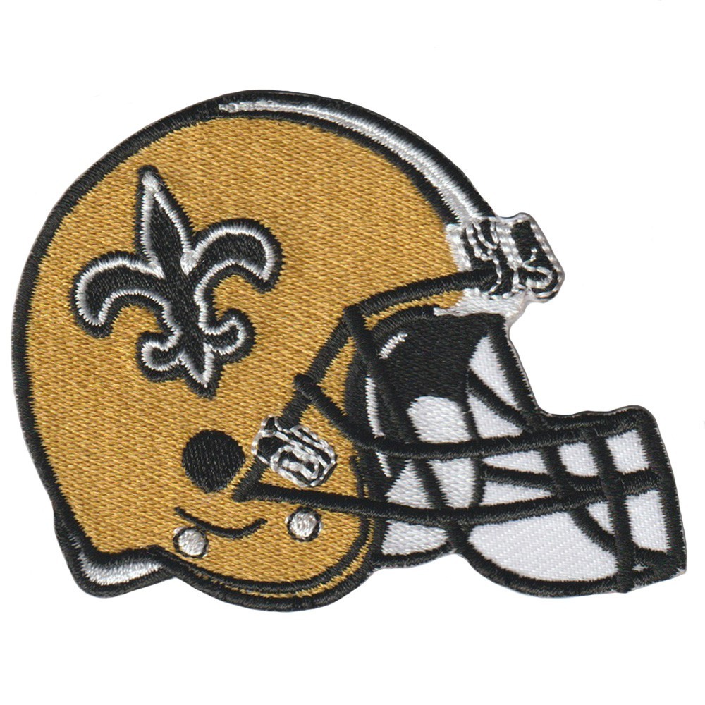 10 pcs New Orleans Saints Helmet Logo Size 3.3 in x 2.5 in Sew Iron On Patches