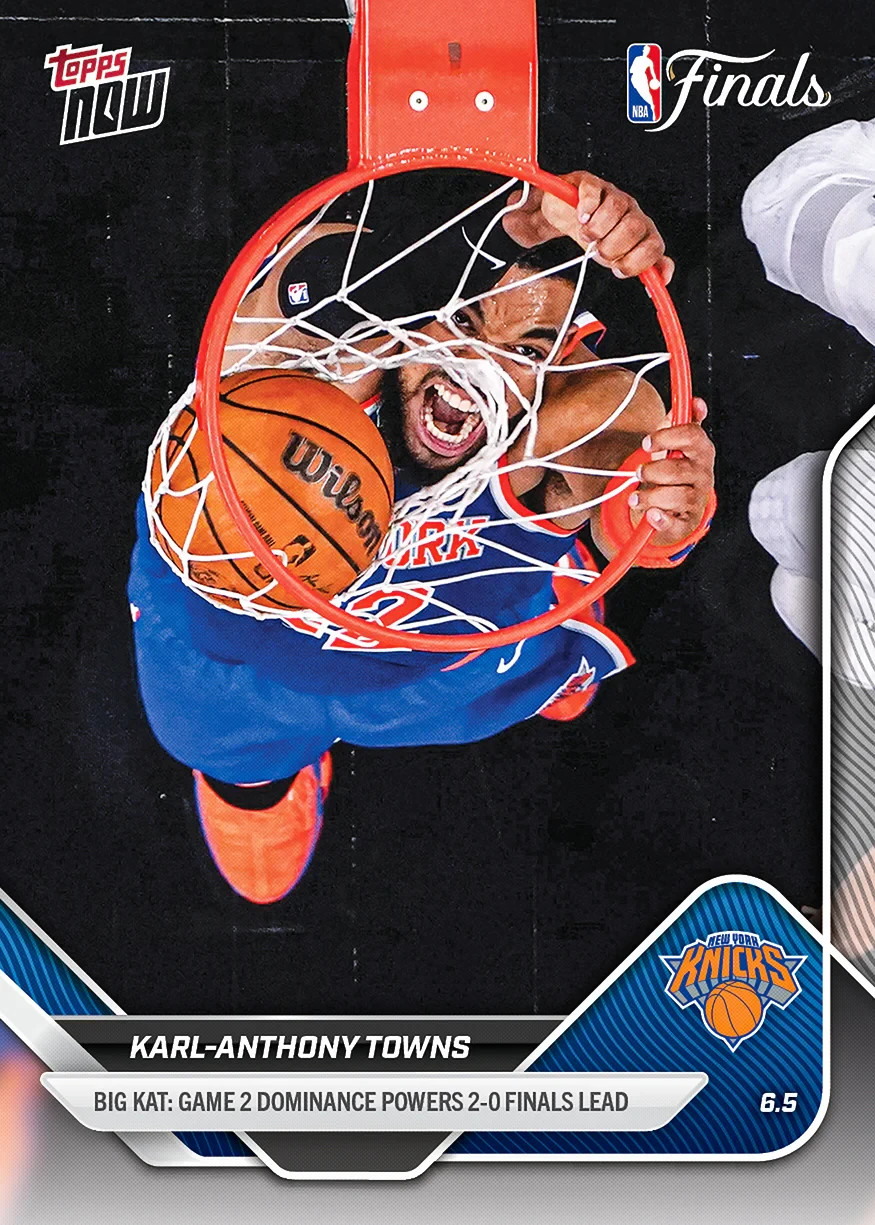 Karl-Anthony Towns – 2025-26 NBA Topps NOW #332 NBA Finals KAT PRESALE