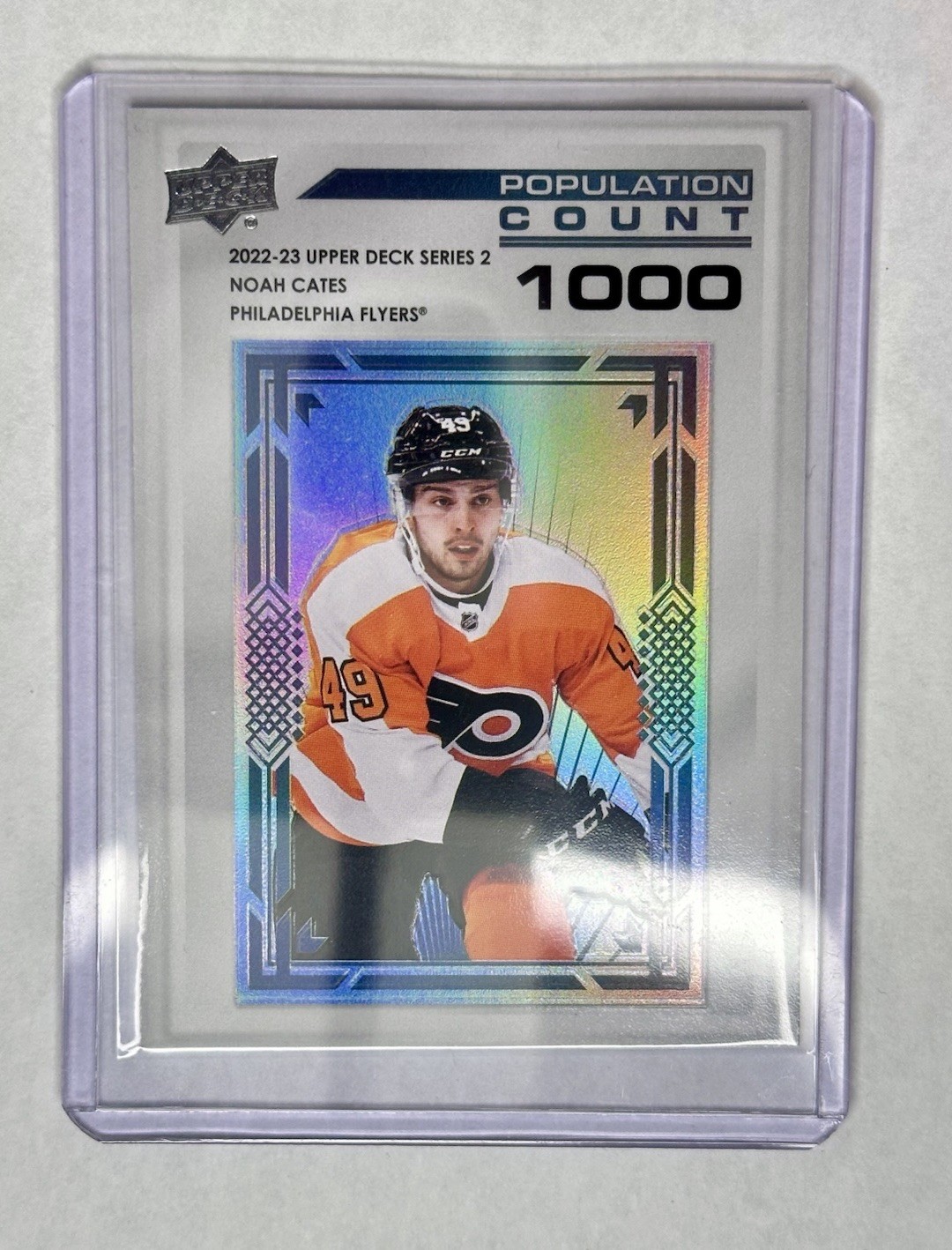 2022-23 Upper Deck Popular Count Noah Cates PC-42 | Philadelphia Flyers |