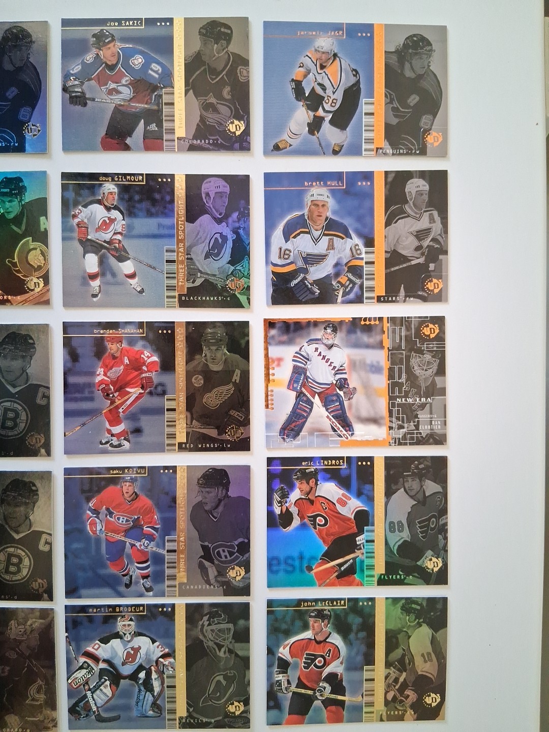 1998-99 Upper Deck UD3 Three Star Spotlight Hockey Card Lot