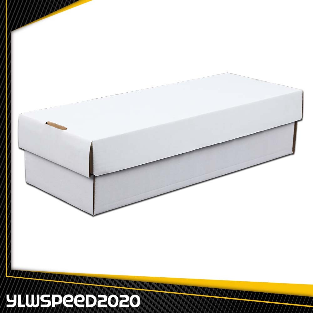 2 Row 1600 CT Hold over 300 3×4 Toploads Sports/Trading Card Shoe Storage Box
