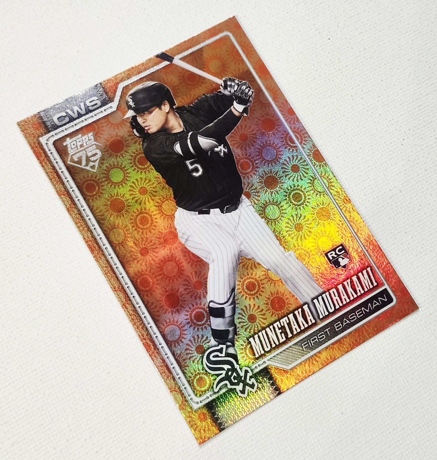2026 Topps Series 2 Munetaka Murakami RC #503 – Orange Holiday Sun Foil