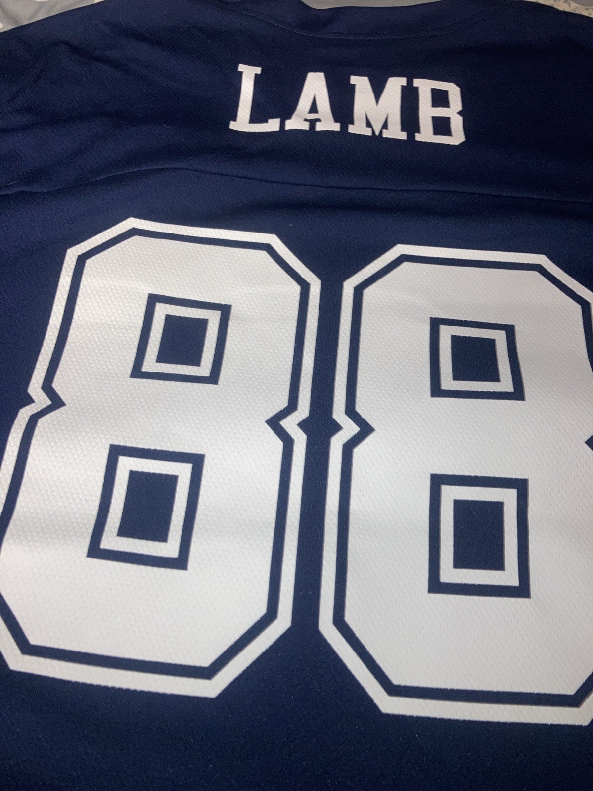 Dallas Cowboys CeeDee Lamb Jersey Blue NFL Team Apparel Football With Tags