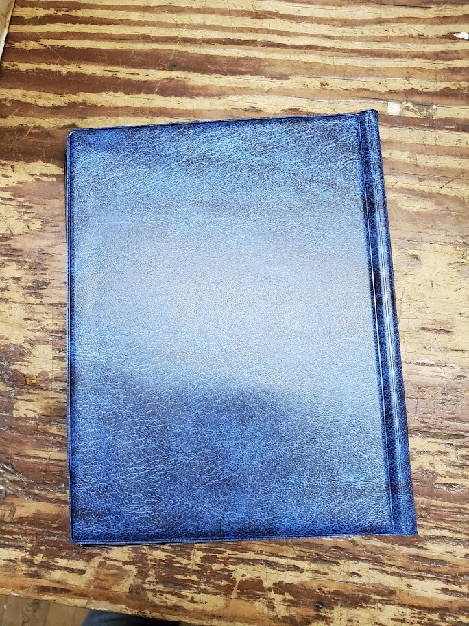 3 Mini Hockey Binded Albums binders 10pages – 4 card sheets red blue black