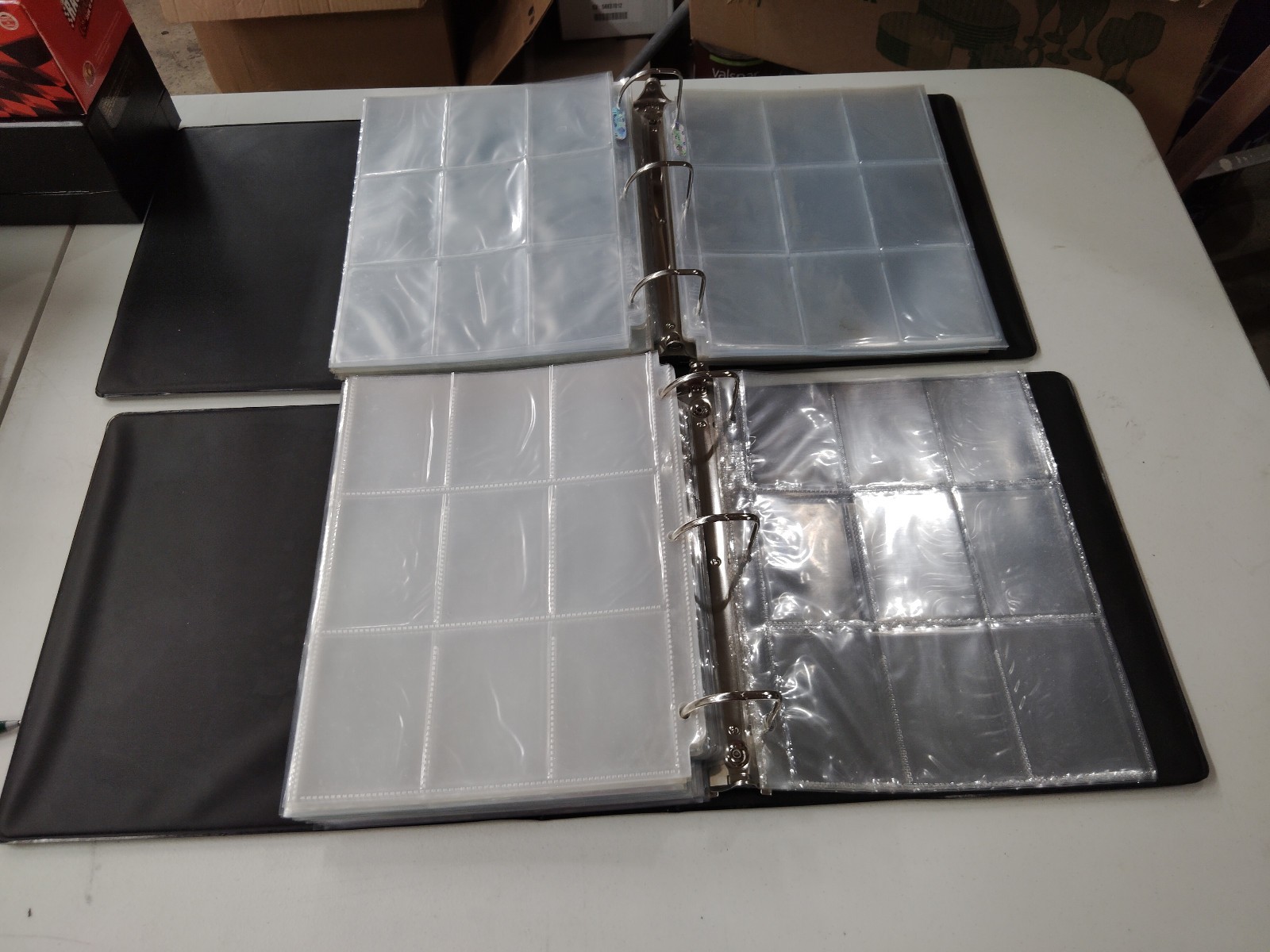 3″ Card collector albums with 90 top load 9 card protectors