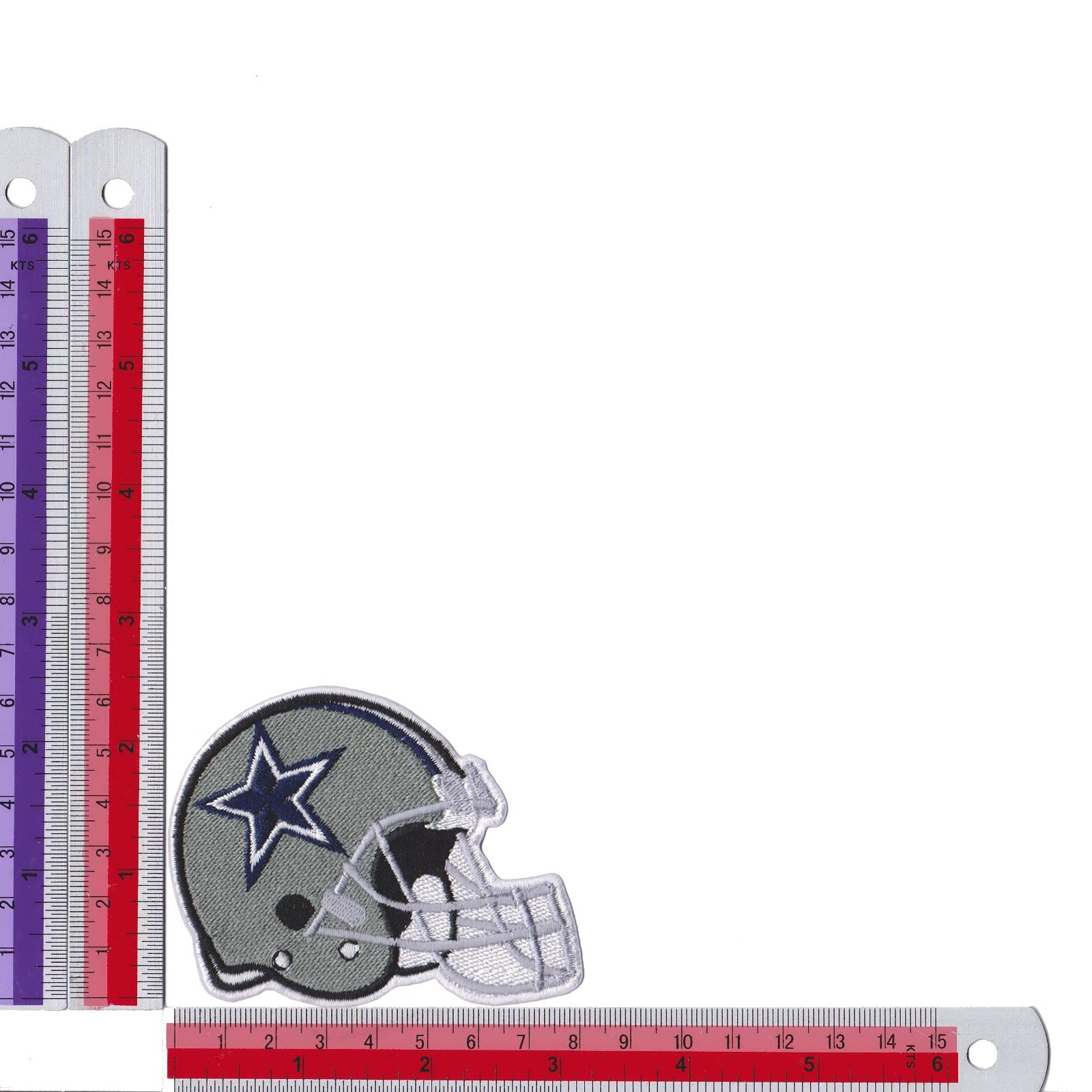 8 piece Dallas Cowboys Football Logo Size 3.2 in x 2.5 in Sew Iron On Patches