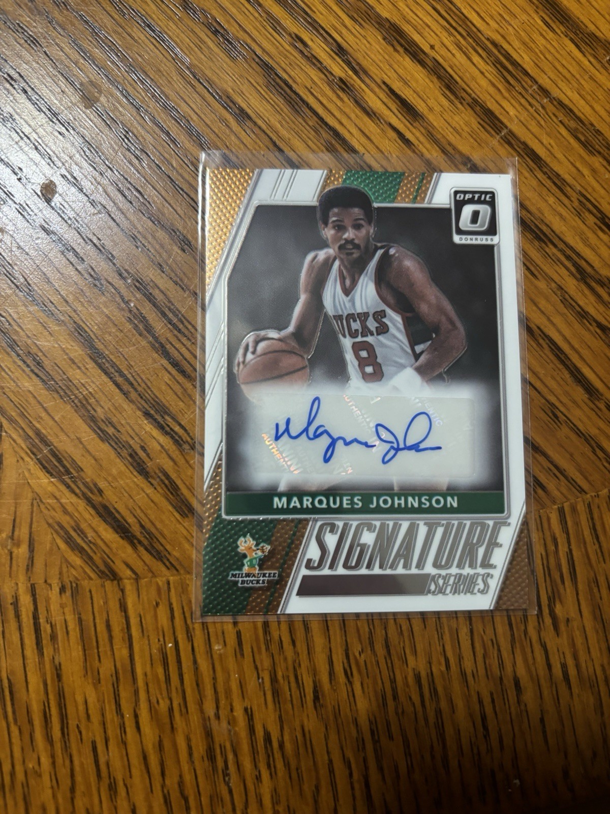 Panini 2017-18 Donruss Optic Marques Johnson #78 Signature Series Auto Bucks