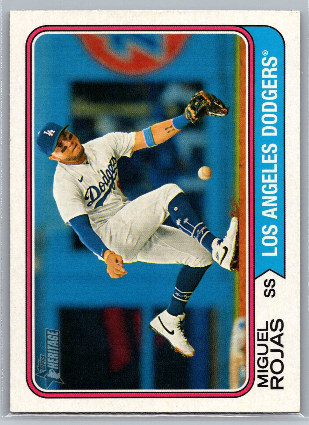 Miguel Rojas 2023 Topps Heritage BASEBALL #523 Los Angeles Dodgers