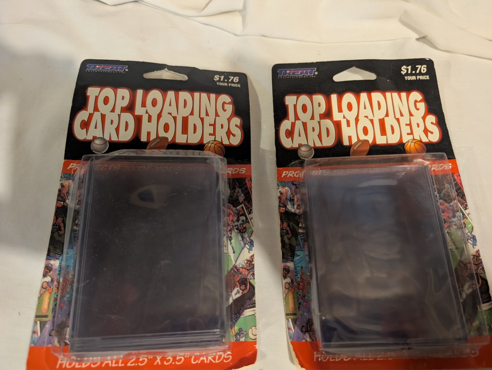 Vintage Trading Card Holder Top Loading