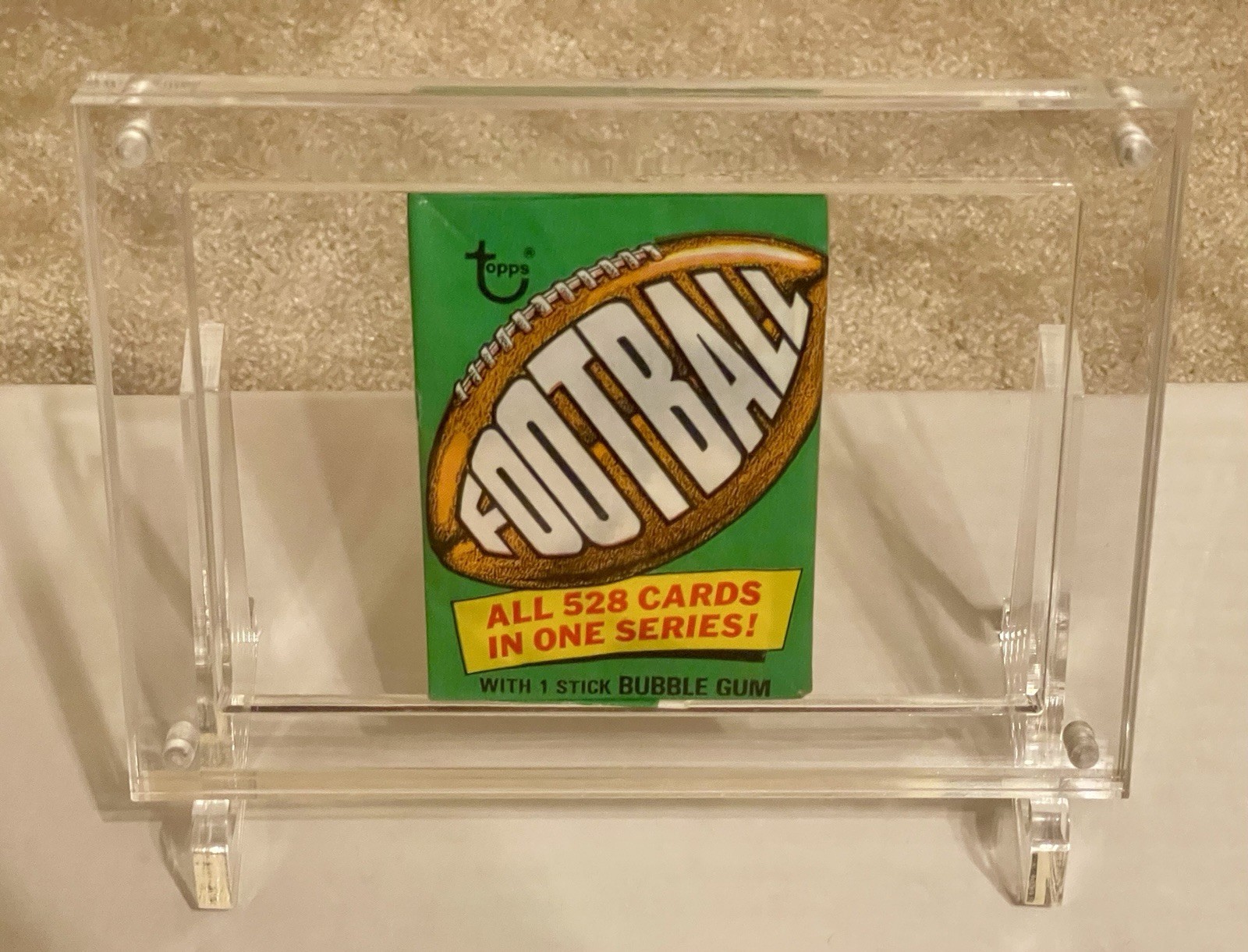 (5) Clear Acrylic Holder Display Tall Boy Pack, Wax Pack, 35pt Holder, PSA slab