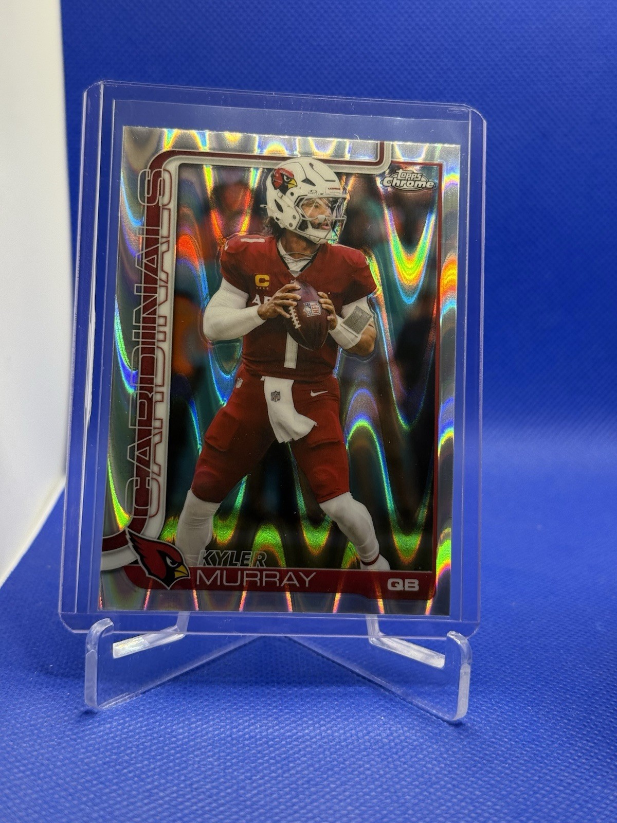 Kyler Murray 2025 Topps Chrome Raywave Refractor #5 Cardinals