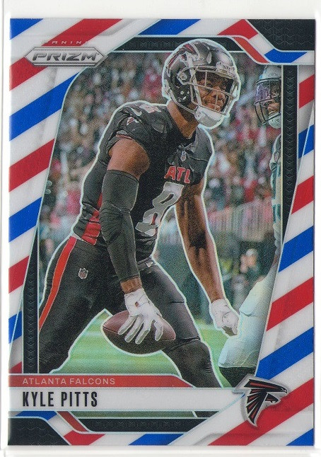Kyle Pitts 2024 Panini Prizm #13 Atlanta Falcons Red White and Blue