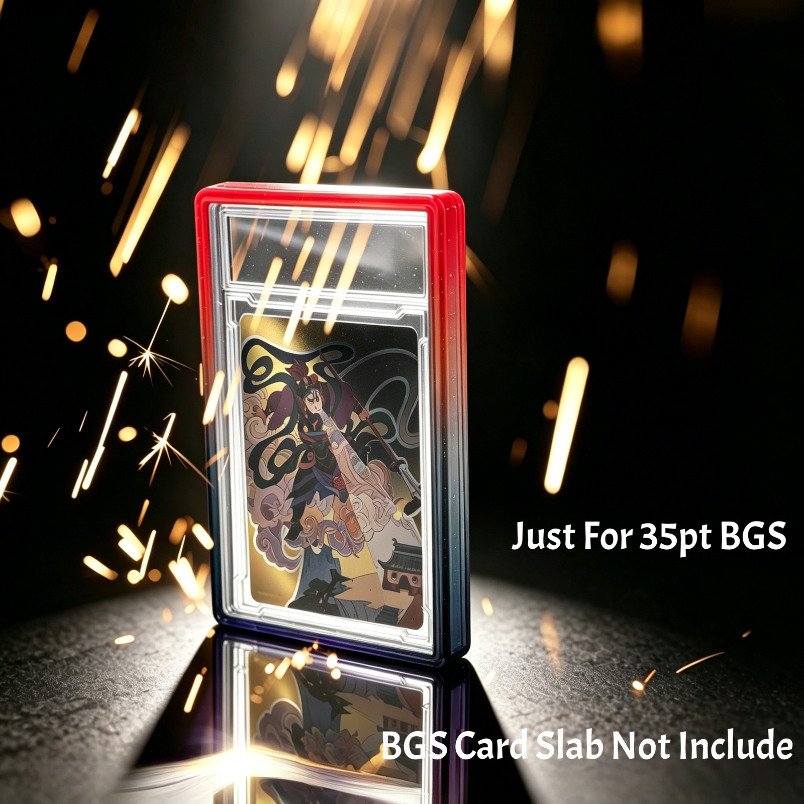 2/5/10pcs Gradient Bumper Guard Case for BGS 35PT Graded Card Slab With PC Panel
