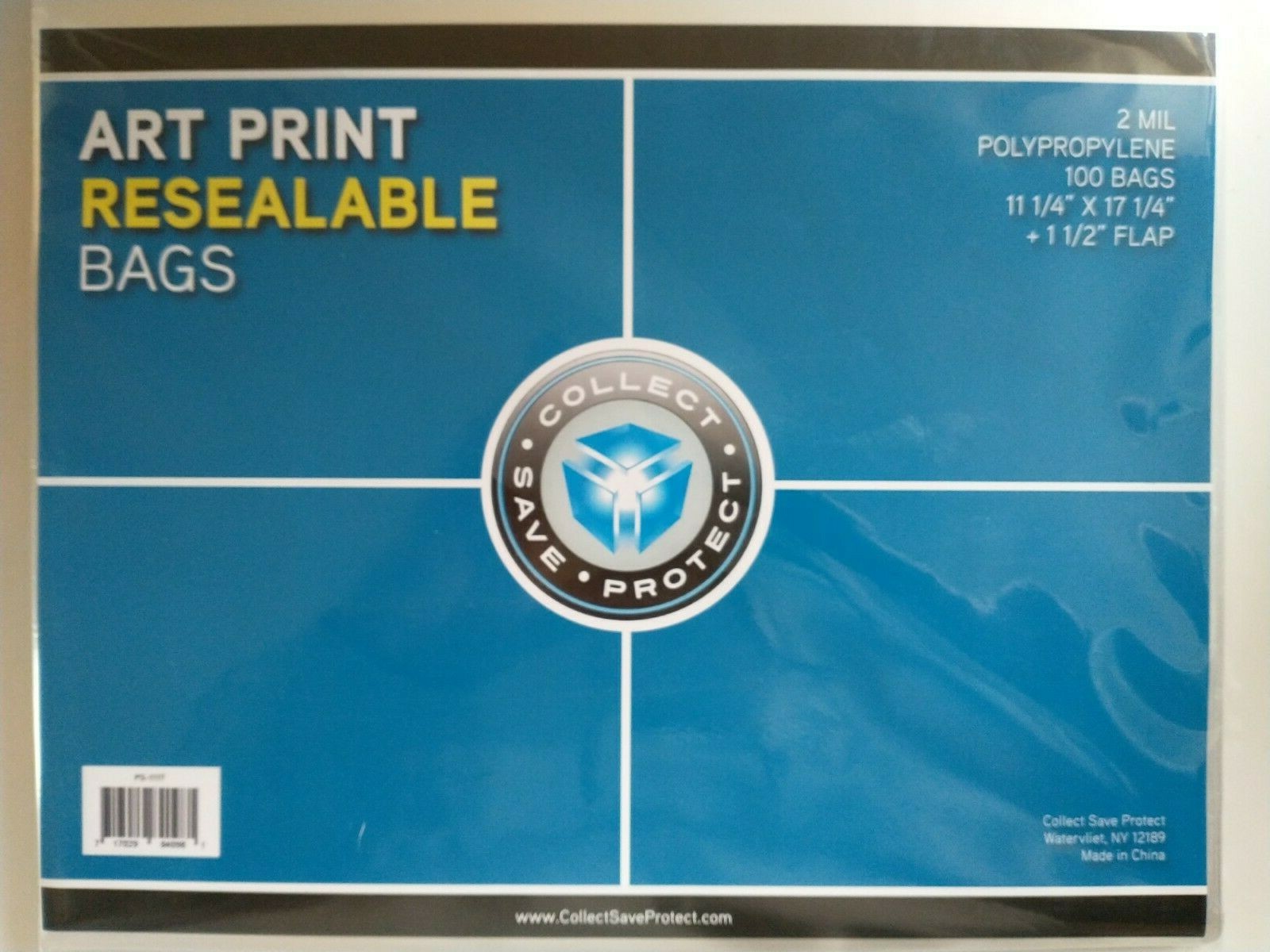 CSP Art Print Bags 2 mil Protectors 100ct NIP 11 1/4″x17 1/4″ w/1 1/2″ flap