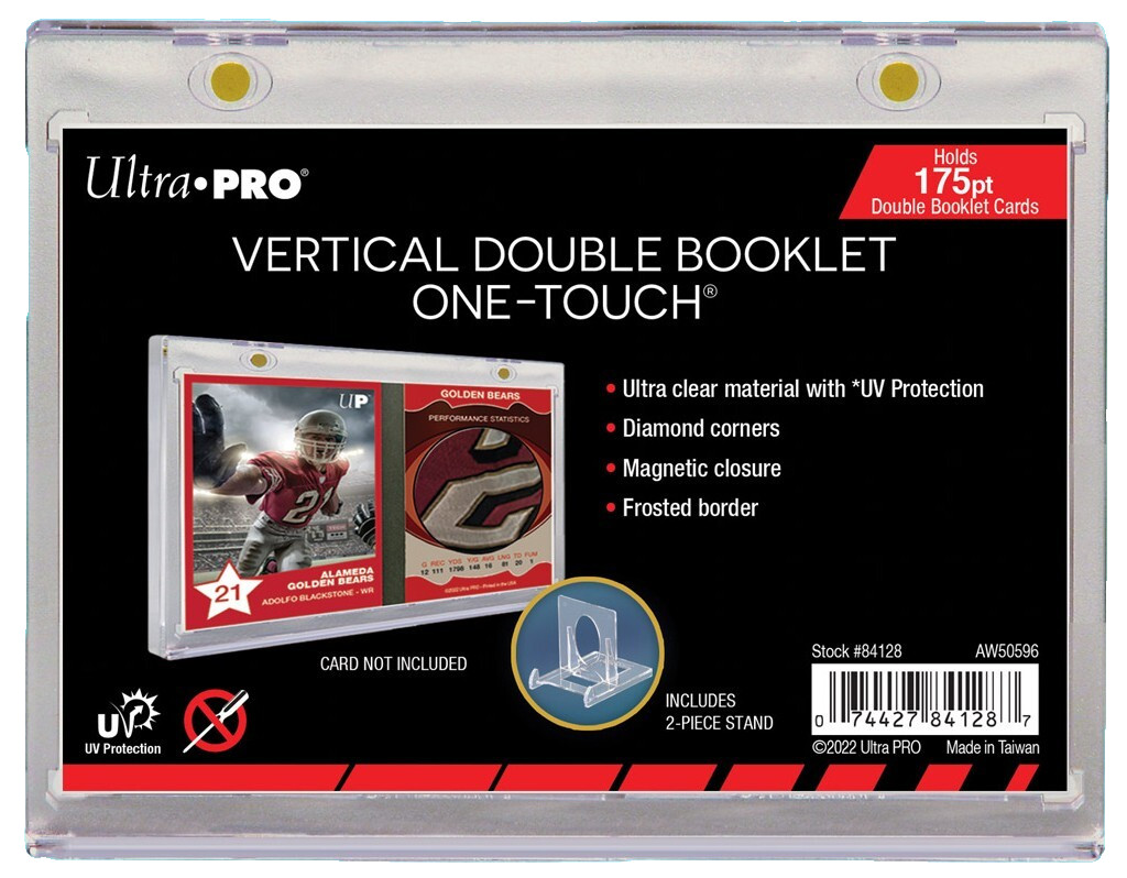 5 Ultra Pro Vertical Booklet One Touch Magnetic Sports Card Holders Stand Case