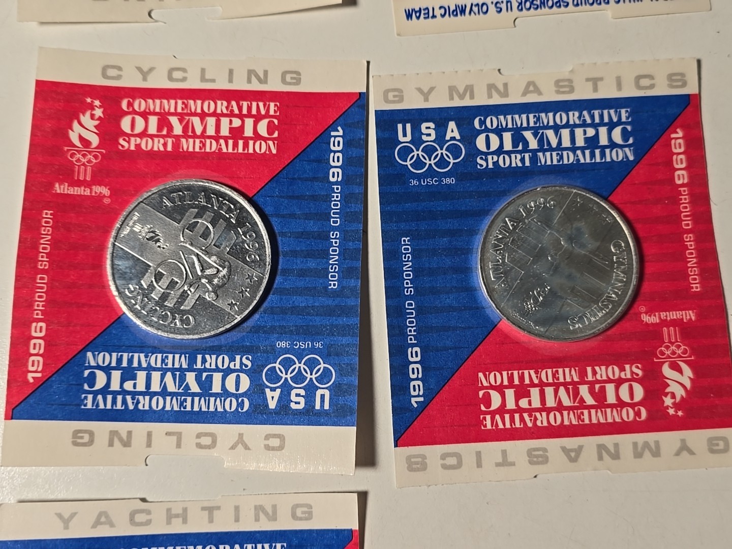 Vintage Lot of 13 General Mills Commemorative Olympic Sports Medallions