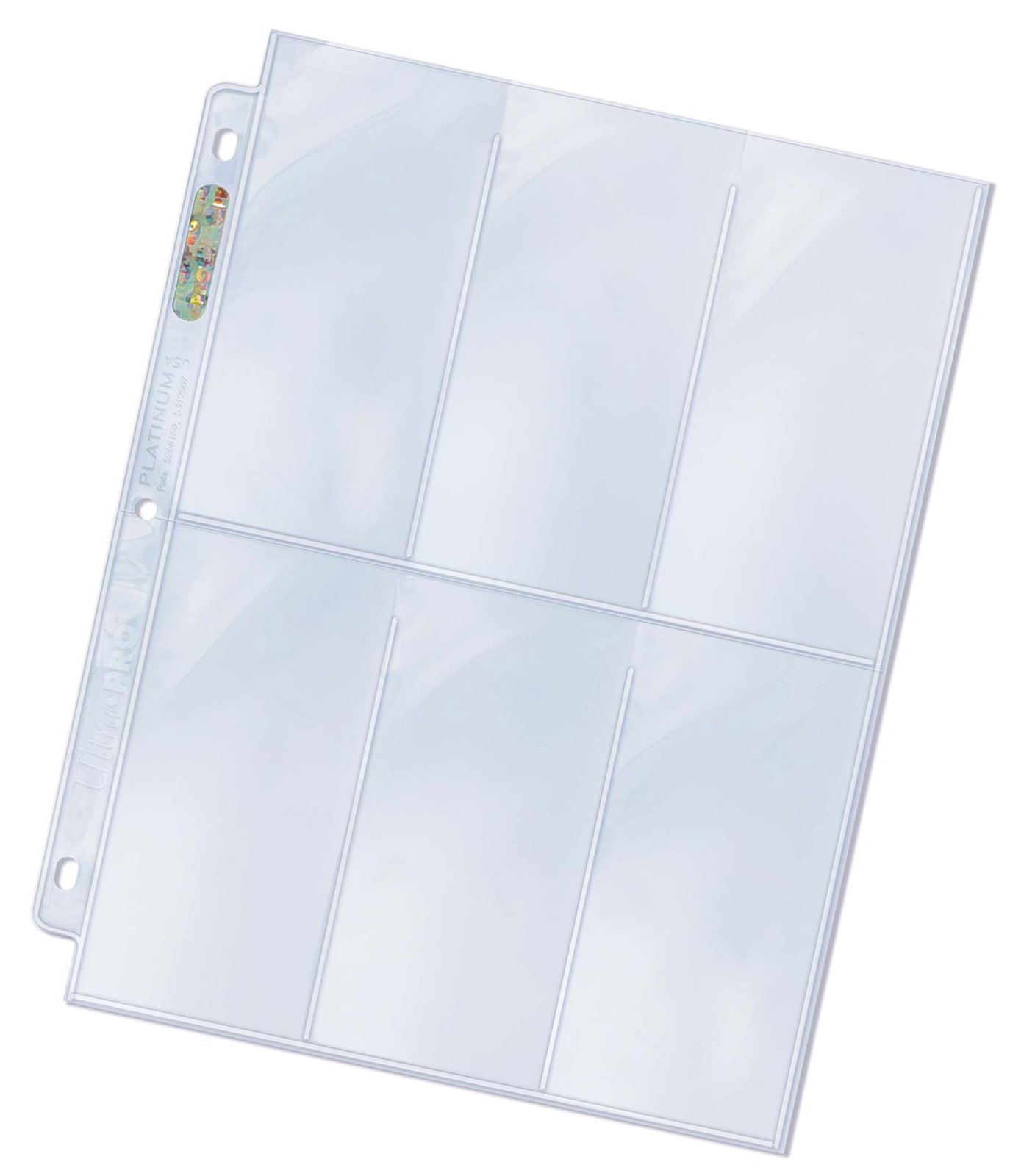 50 Ultra Pro 6-Pocket Platinum Card Pages Protectors Sports Gameday Sheets New